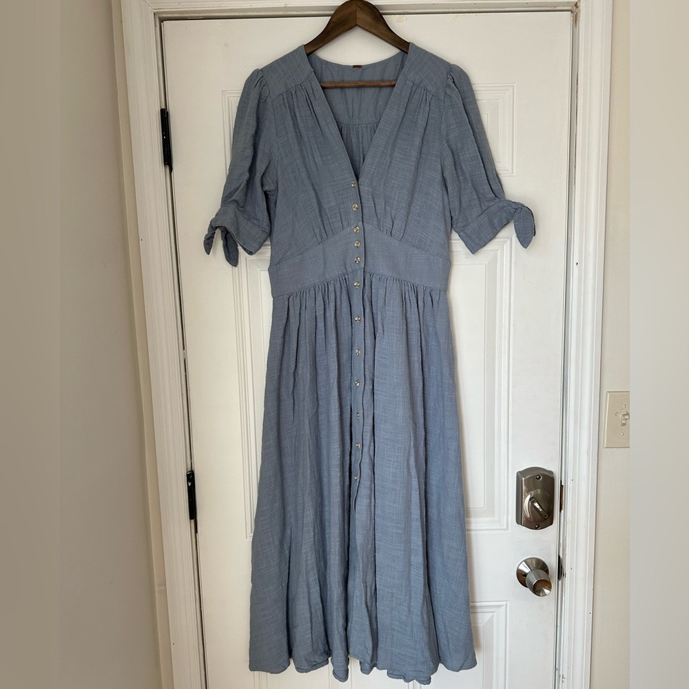 Free People Love of My Life light blue dress